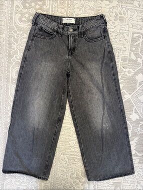 Hollister Grey Wide Leg Flare Jeans